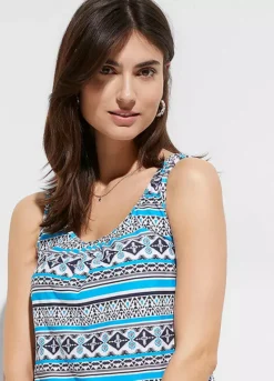Baggy Printed Tankini 9 Baggy Printed Tankini -Lush Fit Store Baggy Printed Tankini940209FRSP W01