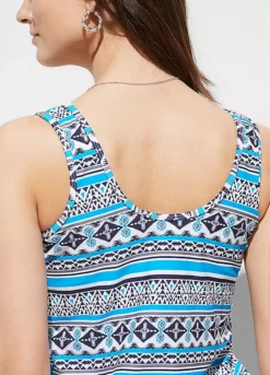 Baggy Printed Tankini 10 Baggy Printed Tankini -Lush Fit Store Baggy Printed Tankini940209FRSP W02