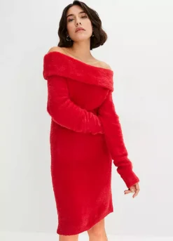 Bardot Knitted Dress -Lush Fit Store Bardot Knitted Dress929448FRSP