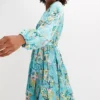 Belted Floral Print Dress -Lush Fit Store Belted Floral Print Dress948037FRSP