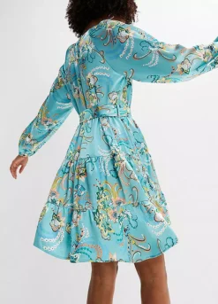 Belted Floral Print Dress -Lush Fit Store Belted Floral Print Dress948037FRSP W03