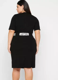 Belted Jersey Dress -Lush Fit Store Belted Jersey Dress961835FRSB W01