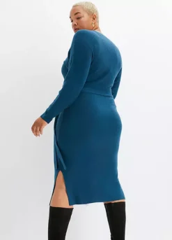 Belted Knitted Dress -Lush Fit Store Belted Knitted Dress955178FRSB W01