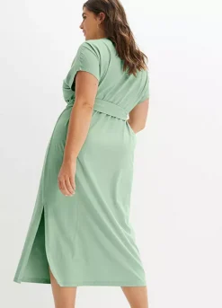 Belted Midi Dress -Lush Fit Store Belted Midi Dress955416FRSB W01