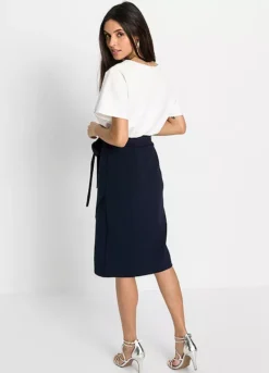 Belted Two Tone Dress -Lush Fit Store Belted Two Tone Dress921790FRSP W01