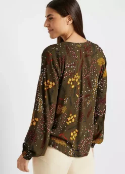 Bishop Sleeve Blouse -Lush Fit Store Bishop Sleeve Blouse964616FRSP W01