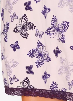 Butterfly Print Nightie -Lush Fit Store Butterfly Print Nightie956865FRSP W03