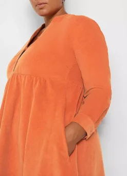 Button Cord Dress -Lush Fit Store Button Cord Dress962149FRSB W02