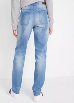 Button Fly Boyfriend Jeans -Lush Fit Store Button Fly Boyfriend Jeans920099FRSP W01