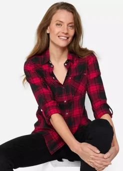 Casual Tartan Shirt -Lush Fit Store Casual Tartan Shirt910723FRSP W02