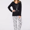 Cat Print Long Sleeve Pyjamas -Lush Fit Store Cat Print Long Sleeve Pyjamas958999FRSP