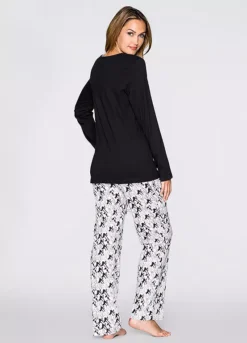 Cat Print Long Sleeve Pyjamas -Lush Fit Store Cat Print Long Sleeve Pyjamas958999FRSP W01