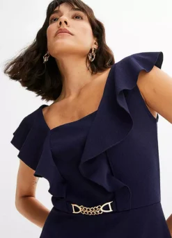 Chain Detail Flounce Dress -Lush Fit Store Chain Detail Flounce Dress903691FRSP W02