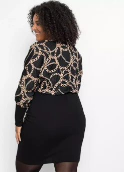 Chain Print Party Dress -Lush Fit Store Chain Print Party Dress973656FRSB W01