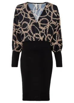 Chain Print Party Dress -Lush Fit Store Chain Print Party Dress973656FRSC