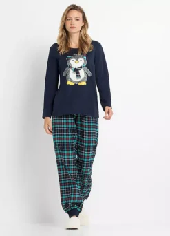 Check Flannel Long Pyjamas