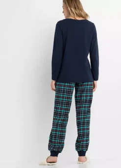 Check Flannel Long Pyjamas -Lush Fit Store Check Flannel Long Pyjamas976036FRSP W01
