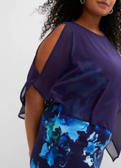 Chiffon Cape Dress -Lush Fit Store Chiffon Cape Dress905435FRSB W02