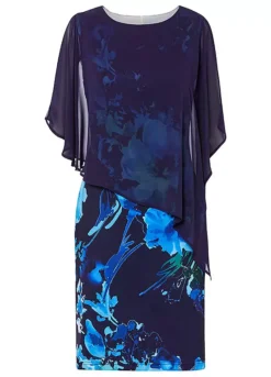 Chiffon Cape Dress -Lush Fit Store Chiffon Cape Dress905435FRSC