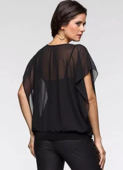 Chiffon Shell Blouse -Lush Fit Store Chiffon Shell Blouse923262FRSP W01