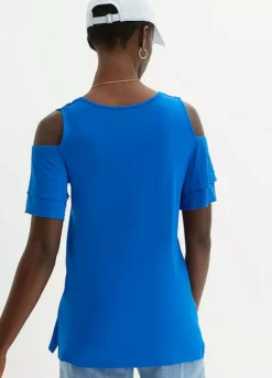 Cold Shoulder T-Shirt -Lush Fit Store Cold Shoulder T Shirt968275FRSP W01