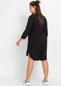 Collarless Tunic Dress -Lush Fit Store Collarless Tunic Dress921501FRSB W01