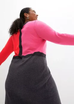 Colourblock Knitted Dress -Lush Fit Store Colourblock Knitted Dress978200FRSB W02