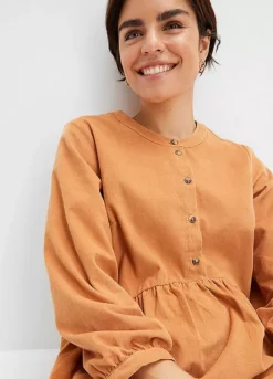 Corduroy Round Neck Dress -Lush Fit Store Corduroy Round Neck Dress905138FRSP W02