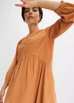 Corduroy Round Neck Dress -Lush Fit Store Corduroy Round Neck Dress905138FRSP W03