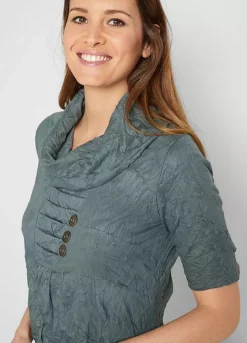 Crinkle Effect Tunic -Lush Fit Store Crinkle Effect Tunic947351FRSP W02