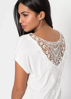 Crochet Back T-Shirt