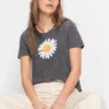 Daisy Print T-Shirt -Lush Fit Store Daisy Print T Shirt957150FRSP