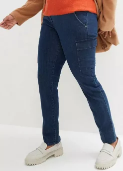 Denim Cargo Jeans