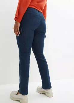 Denim Cargo Jeans -Lush Fit Store Denim Cargo Jeans969727FRSB W01