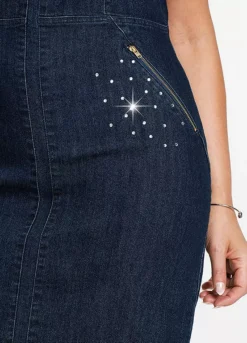 Denim Dress -Lush Fit Store Denim Dress952119FRSB W02