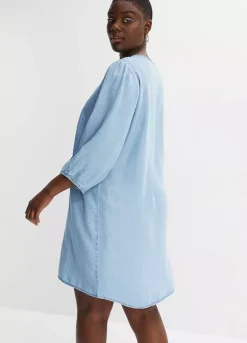 Denim Tunic Dress -Lush Fit Store Denim Tunic Dress952657FRSB W01