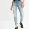 Destroyed Effect Straight Leg Jeans -Lush Fit Store Destroyed Effect Straight Leg Jeans948861FRSP