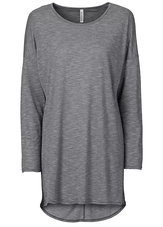 Dipped Hem Marl Top 4 Dipped Hem Marl Top - Image 2