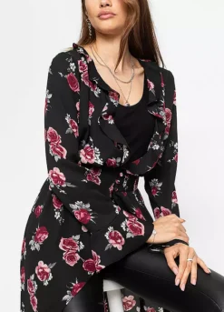 Dippy Hem Blouse -Lush Fit Store Dippy Hem Blouse938901FRSP W03