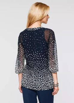 Dotty Chiffon Tunic -Lush Fit Store Dotty Chiffon Tunic924118FRSP W01