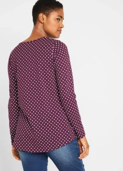 Dotty Long Sleeve Top -Lush Fit Store Dotty Long Sleeve Top956500FRSP W01