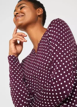 Dotty Long Sleeve Top -Lush Fit Store Dotty Long Sleeve Top956500FRSP W02