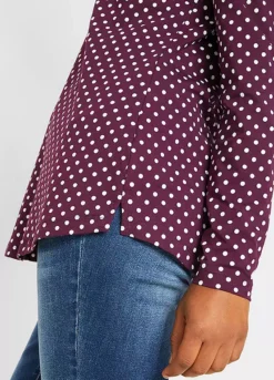 Dotty Long Sleeve Top -Lush Fit Store Dotty Long Sleeve Top956500FRSP W03