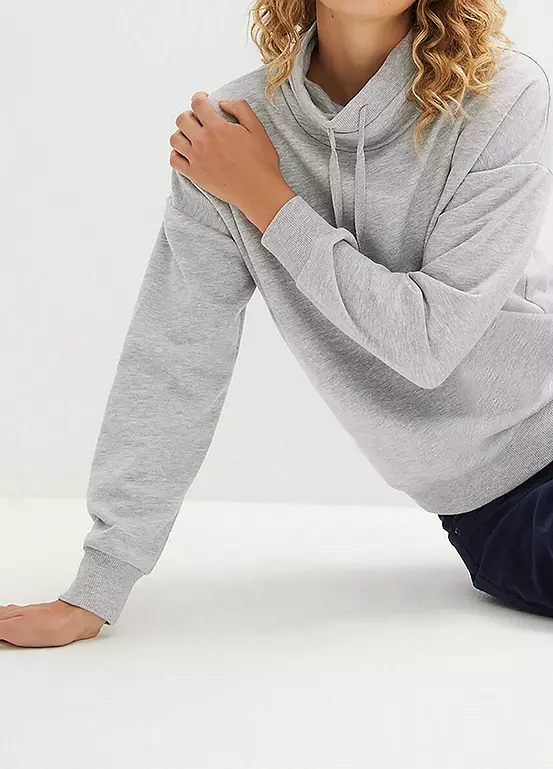 Drawstring Collar Sweatshirt 7 Drawstring Collar Sweatshirt - Image 5