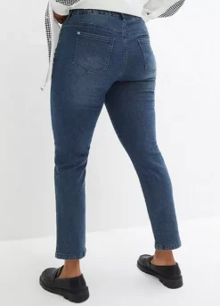 Embellished Straight Leg Jeans -Lush Fit Store Embellished Straight Leg Jeans904121FRSB W01