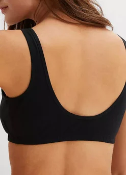 Embroidered Cotton Seamless Bralette -Lush Fit Store Embroidered Cotton Seamless Bralette931362FRSP W03