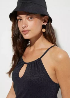 Extra Long Cut-Out Tankini Set -Lush Fit Store Extra Long Cut Out Tankini Set952333FRSP W02