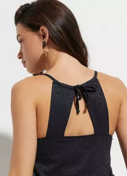 Extra Long Cut-Out Tankini Set -Lush Fit Store Extra Long Cut Out Tankini Set952333FRSP W03