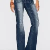Faded Flared Jeans -Lush Fit Store Faded Flared Jeans916007FRSP