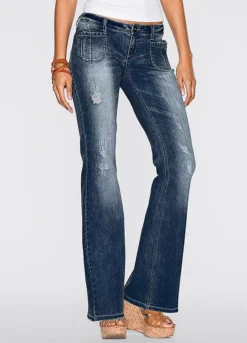 Faded Flared Jeans
